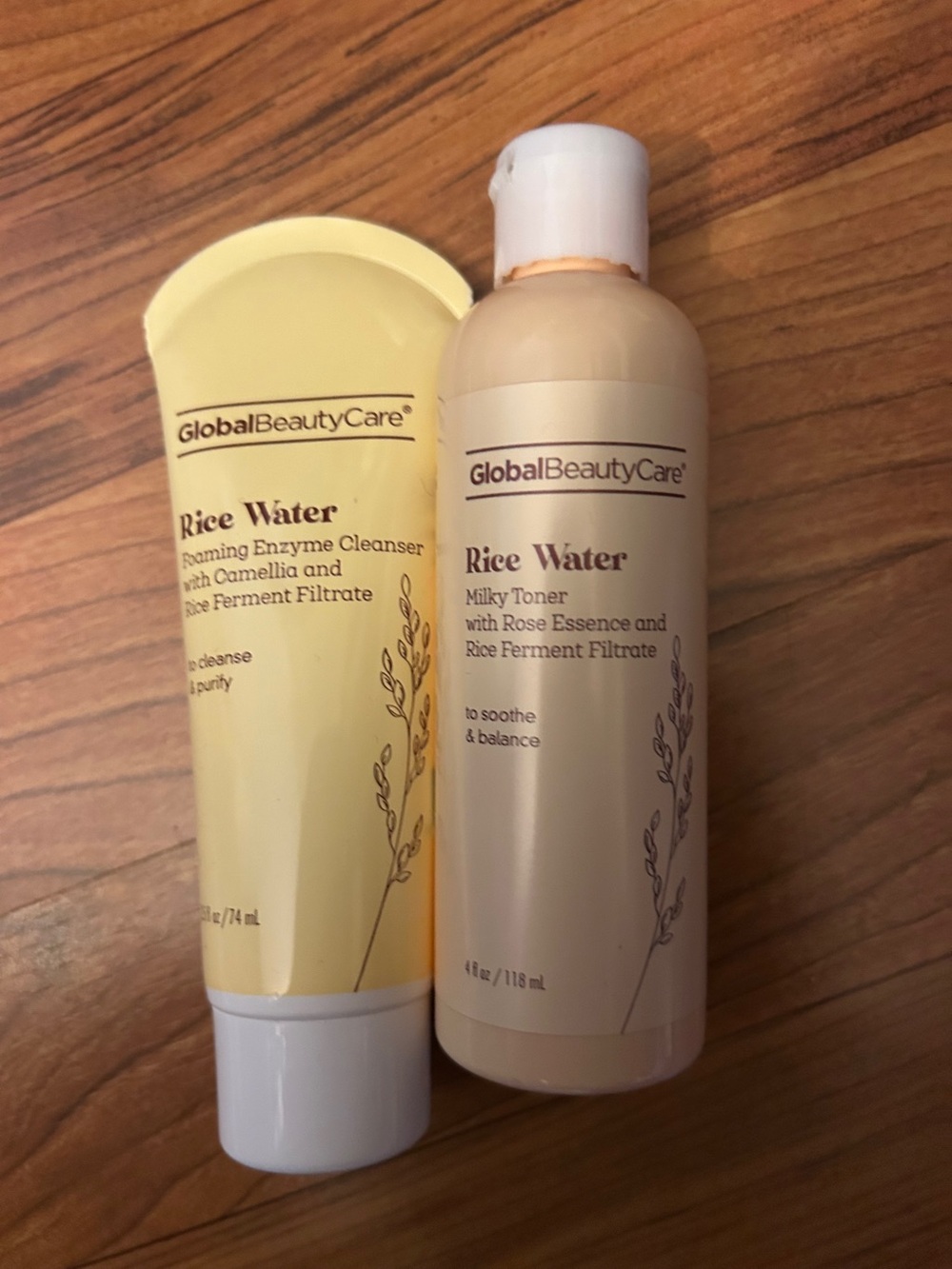 GlobalBeautyCare Rice Water Bath & Body Set in Pale Yellow skin Care